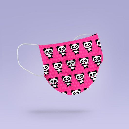 Washable & Reusable Cute Panda Face Mask Cover