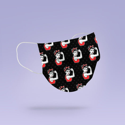 Washable & Reusable Rosie The Riveter Feminist 