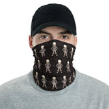 Washable & Reusable Skull and Bones Skeleton  - Gaiter Face Shield - Face Mask