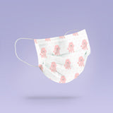 Washable & Reusable Cute Pink Poodle Cloth Face Mask - Cute Face Masks - Poodle Mask