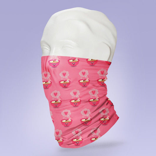 Washable & Reusable Japanese Ramen Themed Mask - Face Mask - Face Buff - Snood