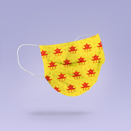 REUSABLE FACE MASK -  Soft, Cloth, Anti-Dust, Washable, Re-Usable, China Themed  Face Mask - Adult Mouth Cover - China Face Mask