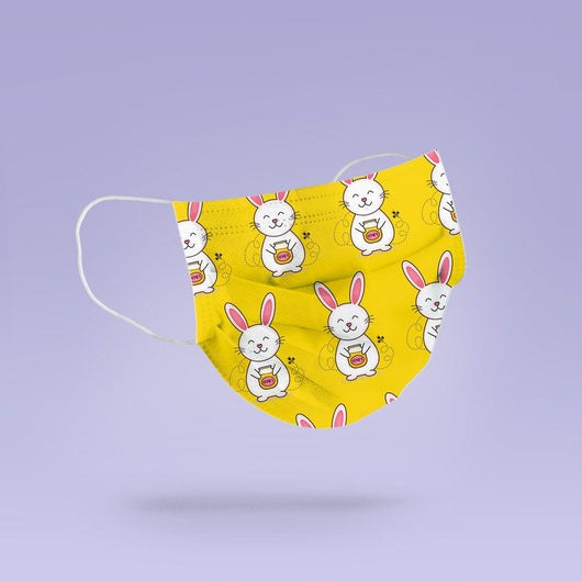 Washable & Reusable Cute Bunny Cloth Face Mask Cover