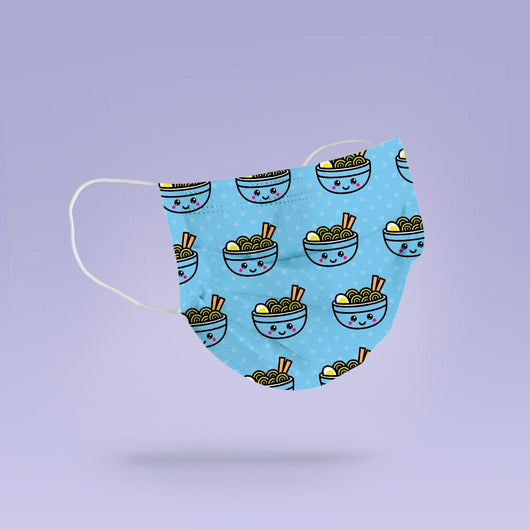 Washable & Reusable Cute Ramen Cloth Face Mask Cover