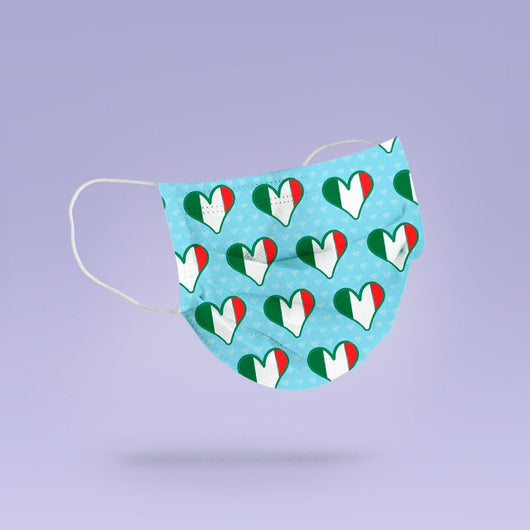 Washable & Reusable Italian Pride Cloth Face Mask Cover - Italy