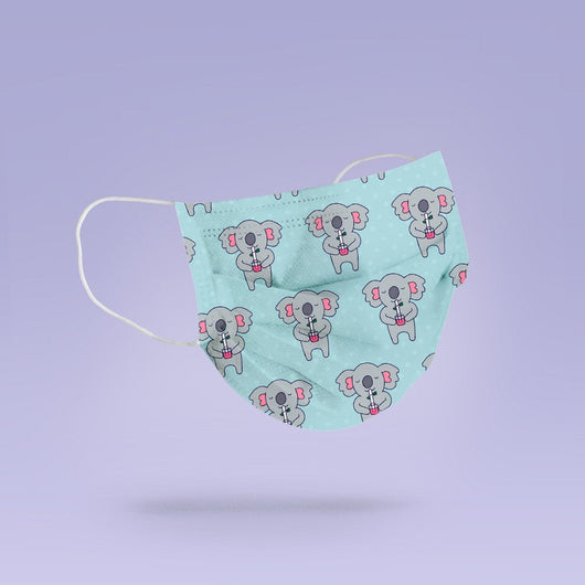 Washable & Reusable Koala Themed Cloth Face Mask Cover