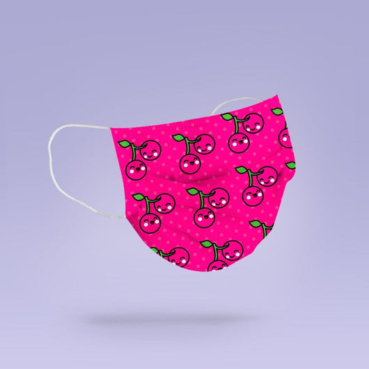 Washable & Reusable Cute Cherry Face Mask Cover