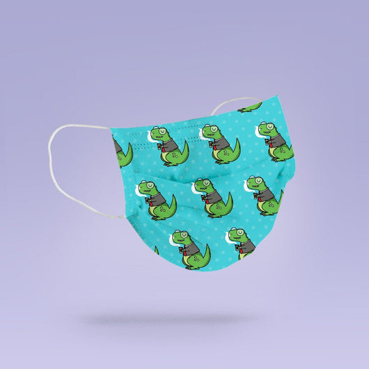 Washable & Reusable Smoking Dinosaur Mask Cloth Cover