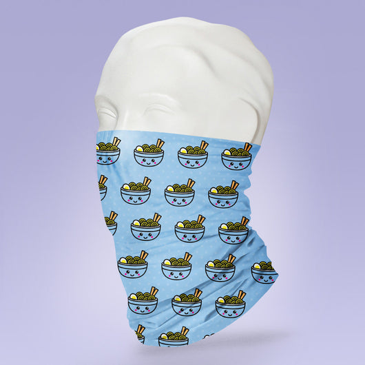 Washable & Reusable Ramen Noodles Themed Face Shield - Face Mask