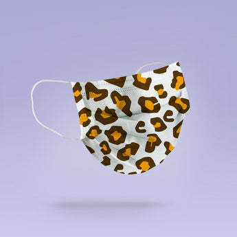 REUSABLE FACE MASK - Soft, Cloth, Washable, Re-Usable, Cheetah Print Face Mask - Adult Mouth Cover - Che Print Face Mask