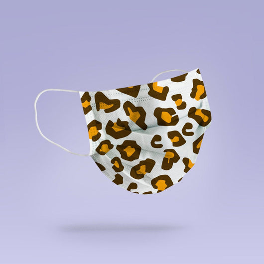 REUSABLE FACE MASK - Soft, Cloth, Washable, Re-Usable, Cheetah Print Face Mask - Adult Mouth Cover - Che Print Face Mask