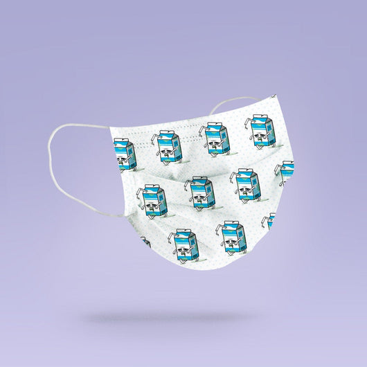 Washable & Reusable Zombie Milk Mask Cover