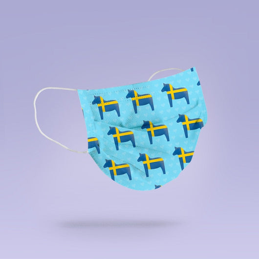 Washable & Reusable Swedish Themed Cloth Face Mask Cover - Sweden
