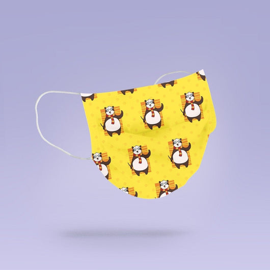 REUSABLE FACE MASK - Soft, Cloth, Washable, Re-Usable, Magical Wizard Gryffindor Panda  Face Mask - Adult Mouth Cover - Gryffindor Mask