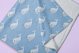 Cute Narwhal Minky Fleece Blanket - Cute Gift For Narwhal Lovers - [Small / Medium / Large]