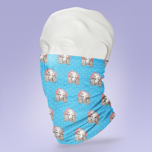 Washable & Reusable Poodle Mask -  Face Shield -  Poodle Face Mask - Stylish Pattern Cute Face Mask