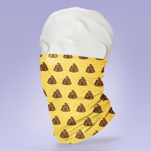 Washable & Reusable Poop Emoji Face Mask - Poop Face Mask - Face Shield - Face Mask - Poop Emoji