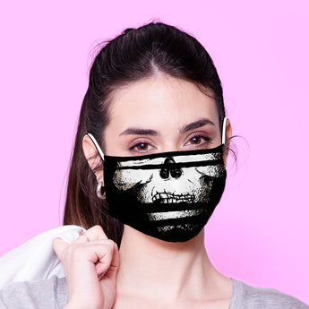 Washable & Reusable Cute Skull Mouth Mask - Skull Face Mask -  Mask Cover - Funny Masks - Funny Face Mask