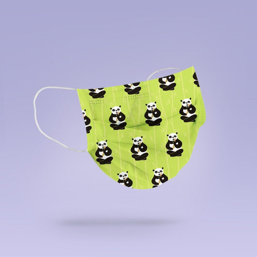 REUSABLE FACE MASK - Soft, Cloth, Washable, Re-Usable, Panda Face Mask - Adult Mouth Cover - Panda Face Mask