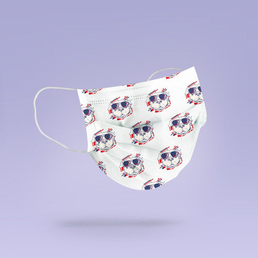 REUSABLE FACE MASK - Soft, Cloth, Washable, Re-Usable, American Golden Retriever Face Mask - Adult Mouth Cover - Dog Face Mask