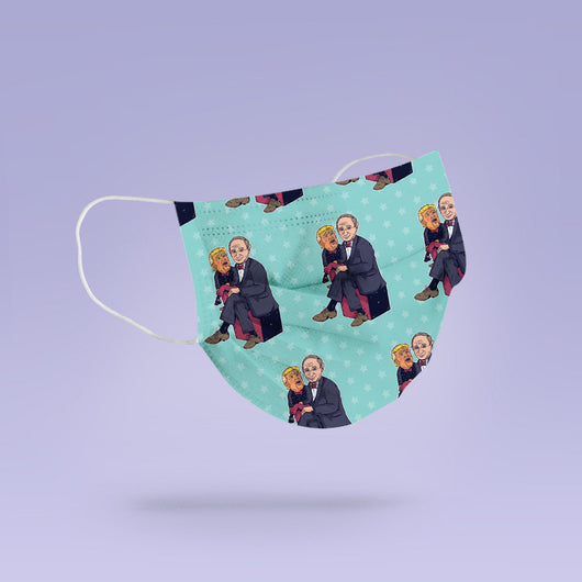 REUSABLE FACE MASK - Soft, Cloth, Washable, Re-Usable, Trump and Putin Puppet Mask Face Mask - Adult Mouth Cover -Anti-Trump Face Mask
