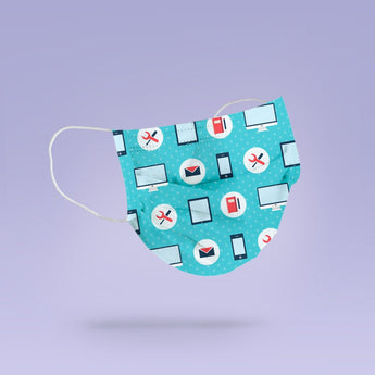 REUSABLE FACE MASK - Soft, Cloth, Washable, Re-Usable, Developer Face Mask - Adult Mouth Cover - Face Mask - Computer Engineer Mask