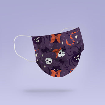 Washable and Reusable Halloween Skulls and Monsters -  Face Mask Emoji Mouth Mask - Halloween Cloth Face Mask -  Mask Cover - Funny Masks