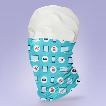 Washable & Reusable Computer Developer Mask - Gaiter Face Shield - Face Mask - Face Buff - Snood - Face Gator - Software Engineer Mask