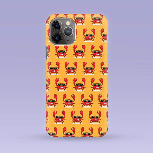 Yellow Crab iPhone Case - Multiple Case Sizes Available - Crab Phone Cover, Durable iPhone Case - Crab iPhone Case