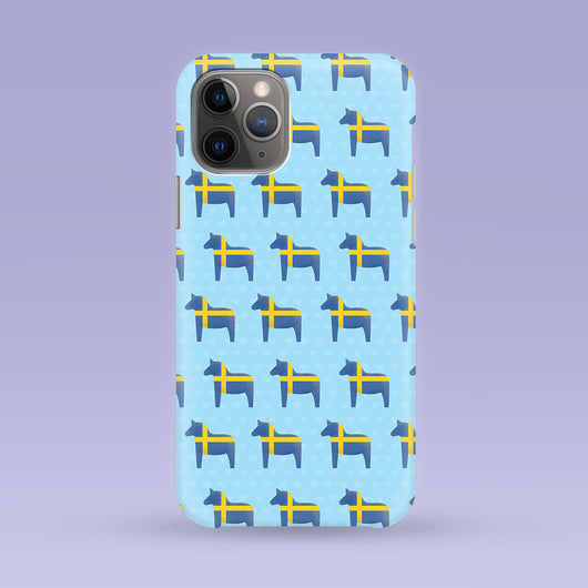 Swedish iPhone Case - Multiple Case Sizes Available - Sweden Themed Phone Cover, Swedish Horse iPhone Case