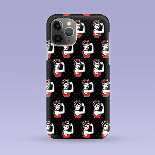 We Can Do It iPhone Case - Multiple Case Sizes Available - Feminist Themed Phone Cover, Cute We Can Do it Feminist Woman iPhone Case