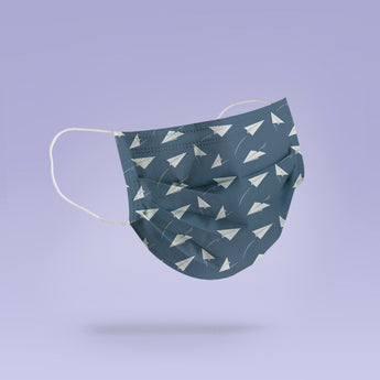 Washable and Reusable Paper Airplane Face Mask -  Face Mask Airplane Mask - Cute Face Mask -  Mask Cover - Funny Masks