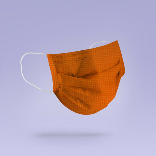 Washable and Reusable Cool Orange Pattern Face Mask -  Face Mask Orange Mask - Cute Face Mask -  Mask Cover - Funny Masks