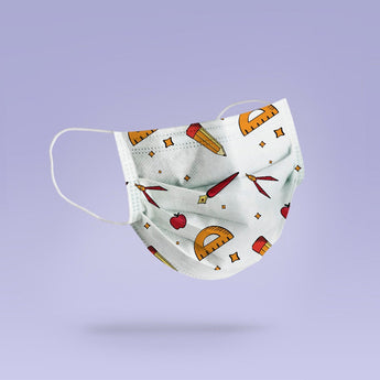 Washable and Reusable Teacher School Supplies Mask -  Teacher Face Mask - Cute Face Mask -  Mask Cover - Funny Masks
