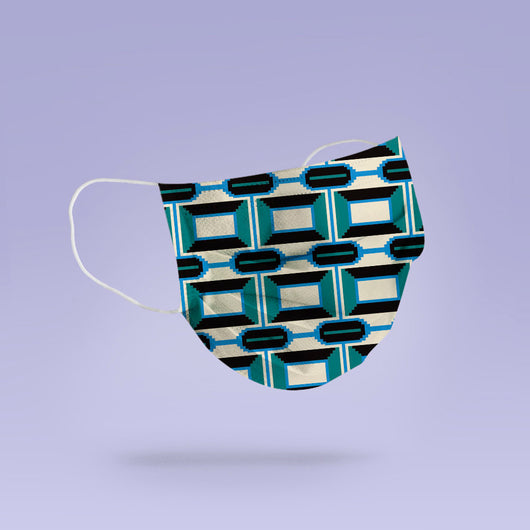 REUSABLE FACE MASK - Soft, Cloth, Kwanza Face Mask Design, Washable, Re-Usable - Adult Mouth Cover -  Kwanza Face Mask