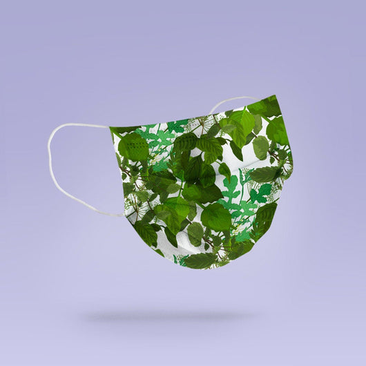 REUSABLE FACE MASK - Soft, Cloth,  Herb Garden Themed Mask Design, Washable, Re-Usable - Herb Gardener Face Mask