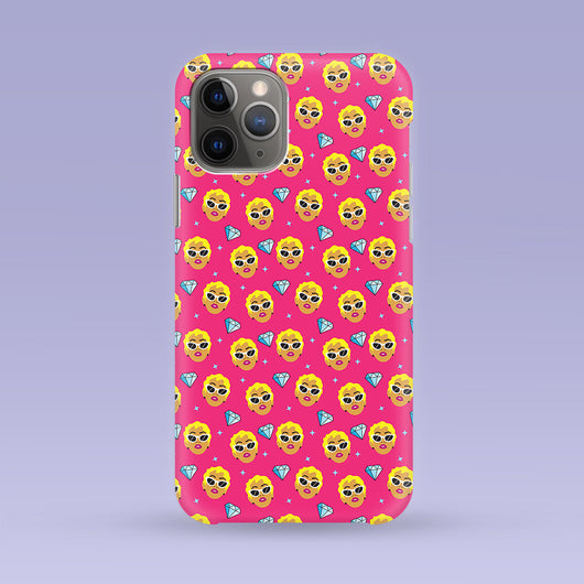 iPhone Case - Cardi B - Multiple Case Sizes Available - Cardi B Phone Cover, Durable iPhone Case - Pink & Yellow