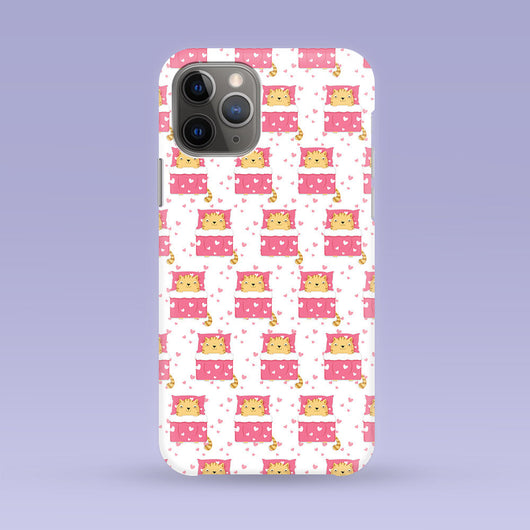 Sleeping Cat iPhone Case - Multiple Case Sizes Available - Sleeping Cat Phone Cover, Durable iPhone Case - Cute Cat iPhone Case