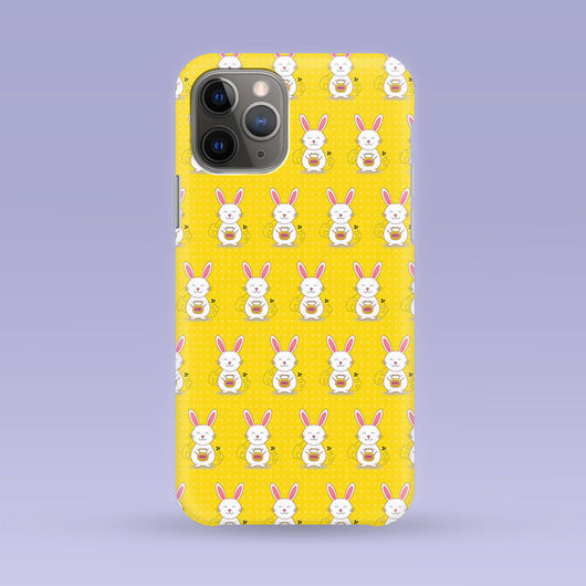 Yellow Honey Bunny iPhone Case - Multiple Case Sizes Available - Bunny Phone Cover, Durable iPhone Case - Rabbit iPhone Case
