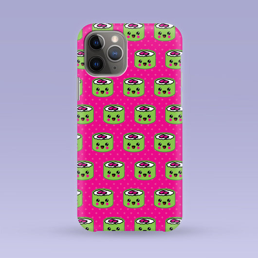 Green Sushi iPhone Case - Multiple Case Sizes Available - Sushi Phone Cover, Sushi iPhone Case