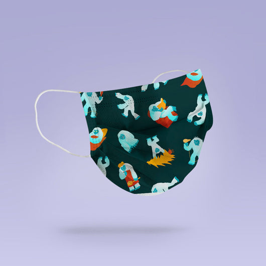 Washable & Reusable Yeti Face Mask Cover - Yeti Face Mask  -  Yeti Mask Cover