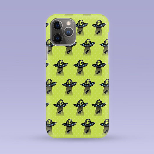 Green Alien Cat iPhone Case - Multiple Case Sizes Available - Alien Cat Phone Cover - Alien iPhone Case