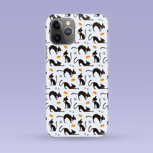 Halloween Black Cat iPhone Case - Multiple Case Sizes Available -Halloween iPhone Cover - Halloween Black Cat iPhone Case