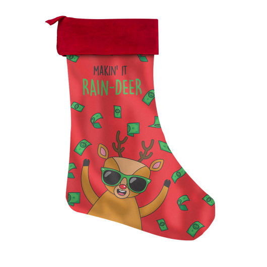 Making It Rain-deer Stocking